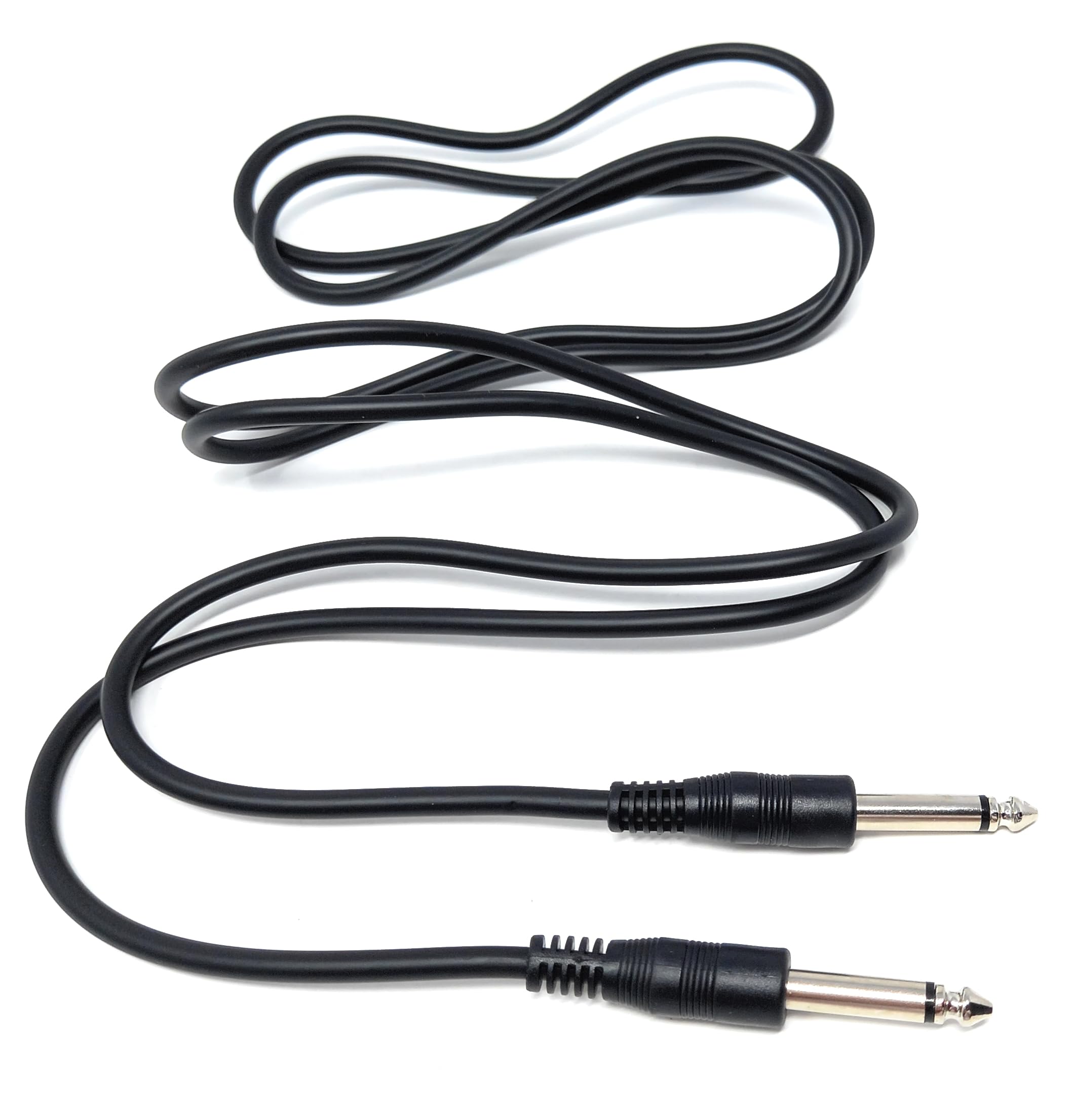 DRUT 2m 6.35mm 1/4" TS Mono Jack to Jack Plug Lead for Guitar Amplifiers, Music Instruments, Speakers - Image 3