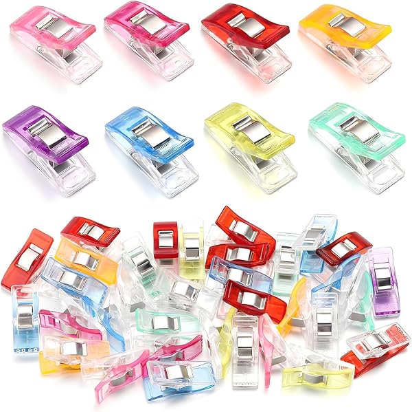 THQAE clip colorate per tessuti, 60 pezzi
