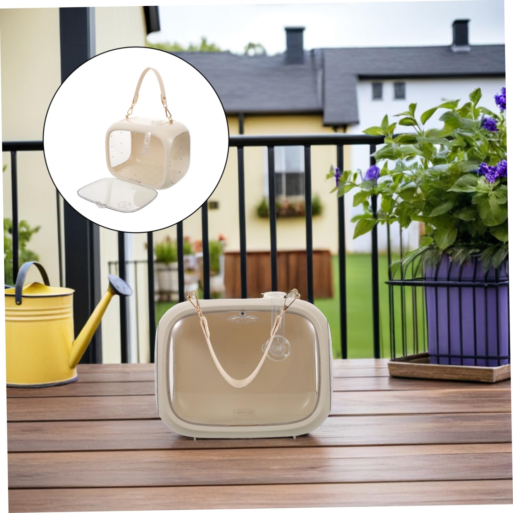 Jaula Portátil para con Cierre Seguro Ventilada y Fácil de Limpiar Bolsa Transporte Pequeña para Periquitos Ninfas y Aves Pequeñas Aviario Viaje Pájaros para Exteriores