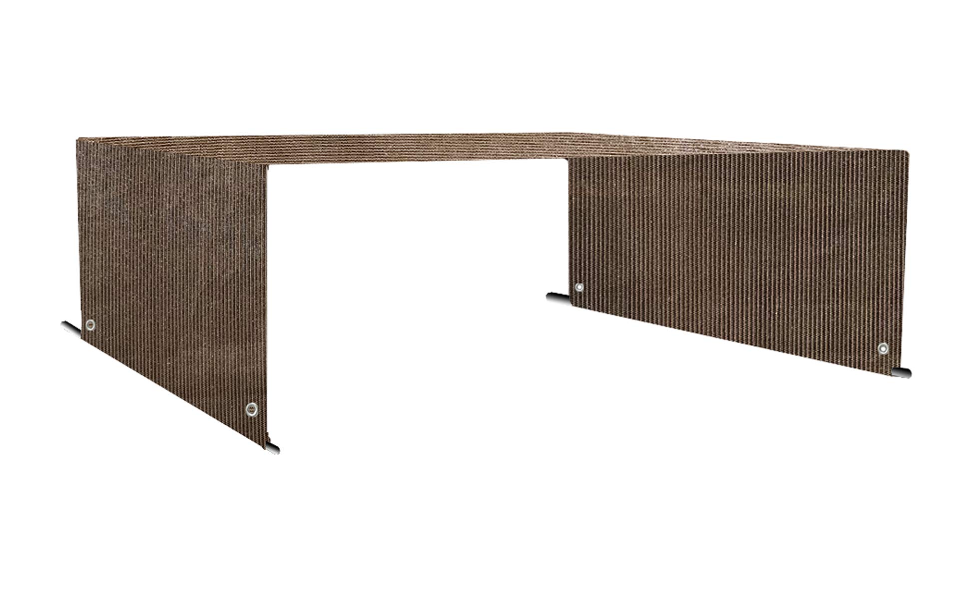 Alion Home Custom HDPE Permeable Canopy Sun Shade Cover Replacement with Rod Pockets for Pergola (12' x 9', Mocha Brown)