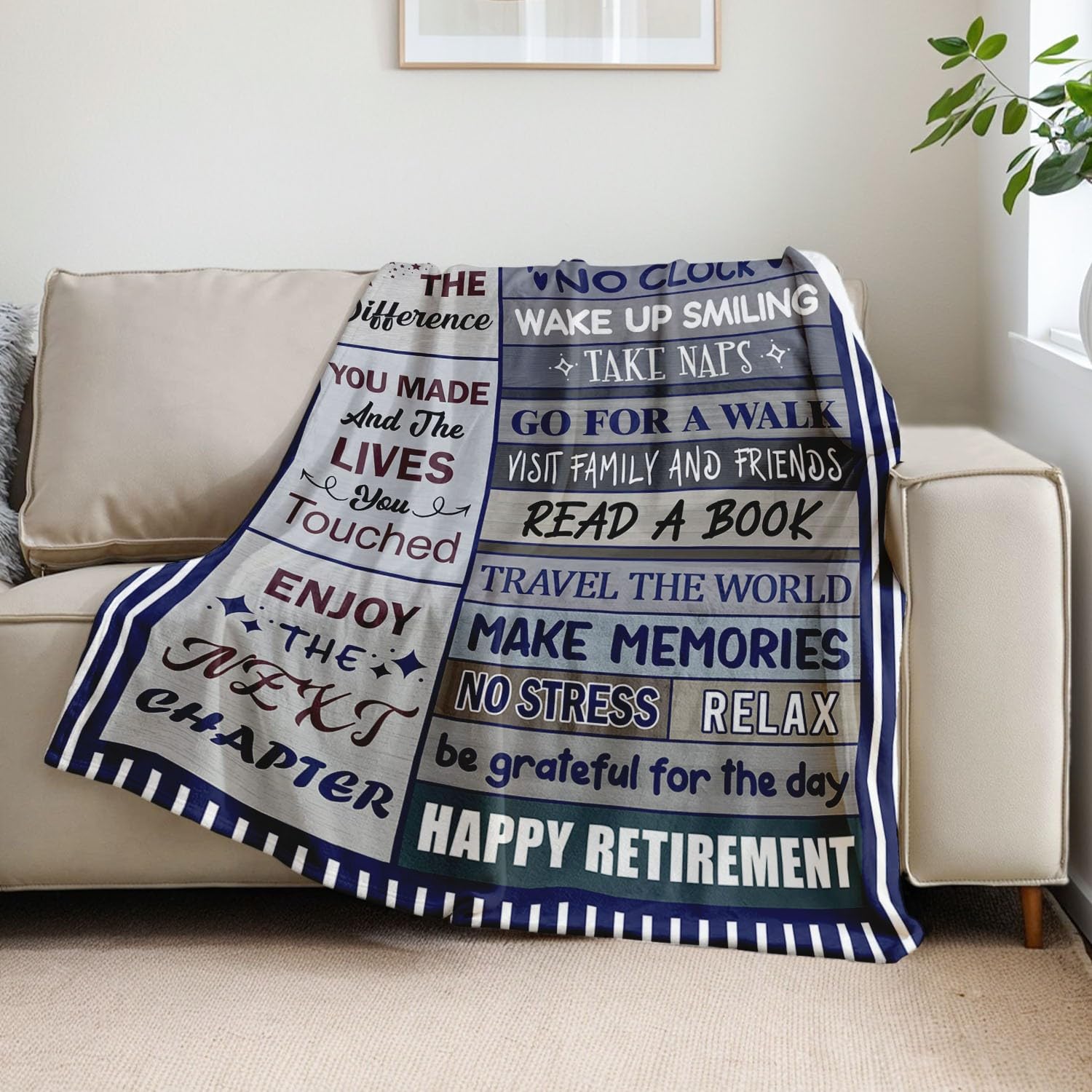 Retirement Gifts for Men 2026 - Retirement Blanket for Men - Funny Retirement Gifts for Man - Happy Retirement Gift for Coworker Friends Retirees - Retirement Decorations - Retired Blanket 50"x60"