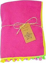 Marujá Beach Canga de Praia Atoalhada Pink Saída de Praia Piscina Natação Canga Toalha