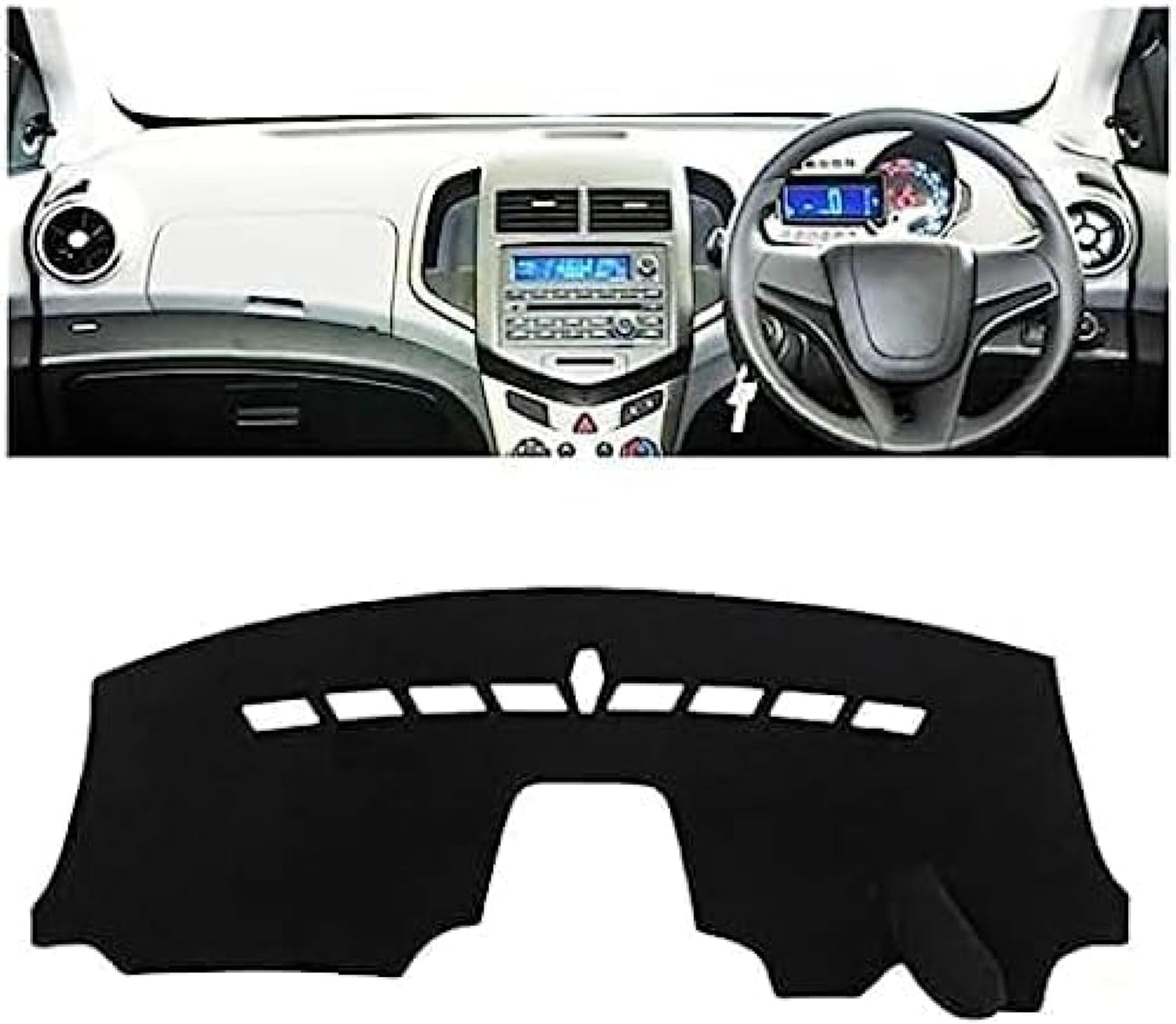BIVVI Dashboard Cover for Chevy for Sonic for Aveo 2012 2013 2014 2015 2016 Sun Protection Non-Slip Pad Dashboard Decorative Interior Accessories