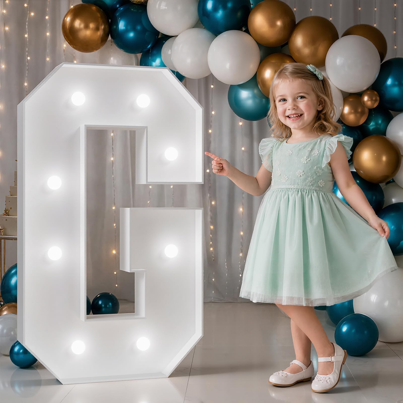 3FT Marquee Letters G, Large Light Up Letters for Birthday Decor