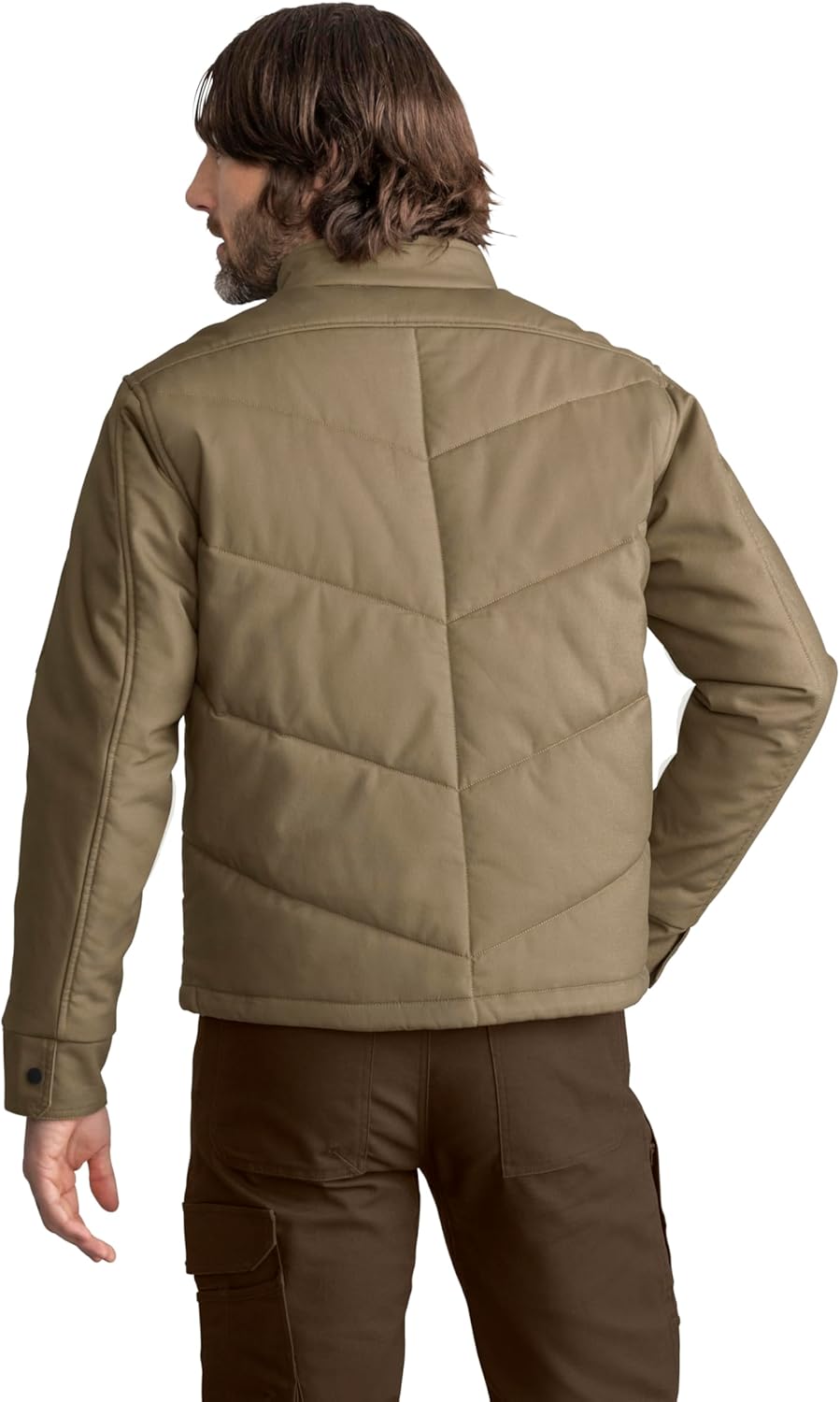 Red Kap mens Insulated Quilted Work Jacket - Image 2