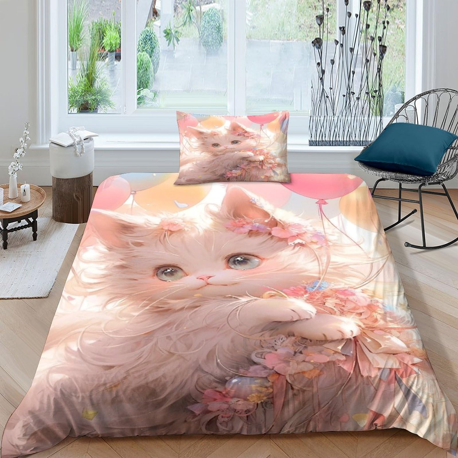 Housse de couette Fine Drawing ensemble de lit 3 pièces en polyester écoresponsable haut de gamme