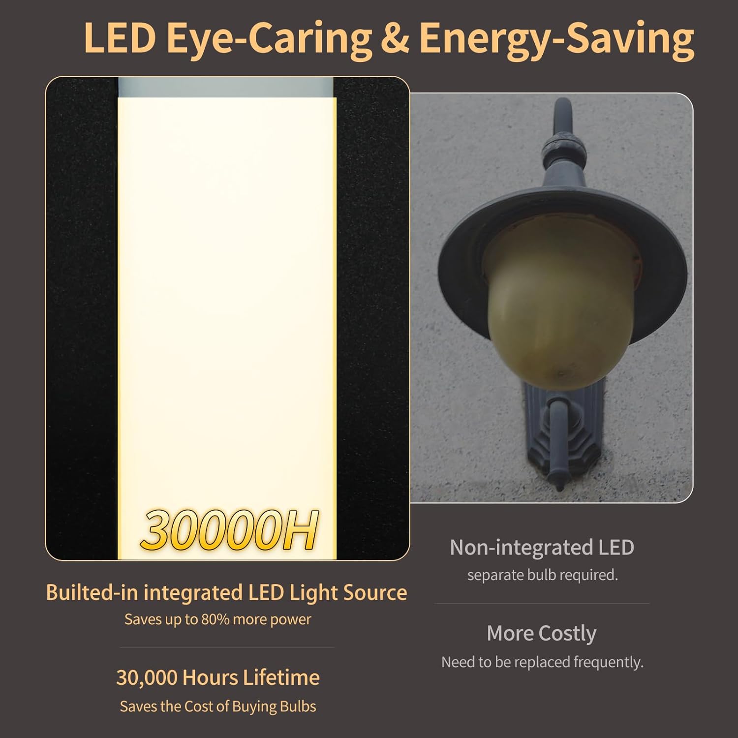 Aluminum LED Modern Wall Sconces Set of 2, 18W Matte Black Waterproof Sconce Wall Lighting Indoor Outdoor, Hardwired Wall Lights for Office,Porch, Bedroom, Bathroom, Living Room,Stairway