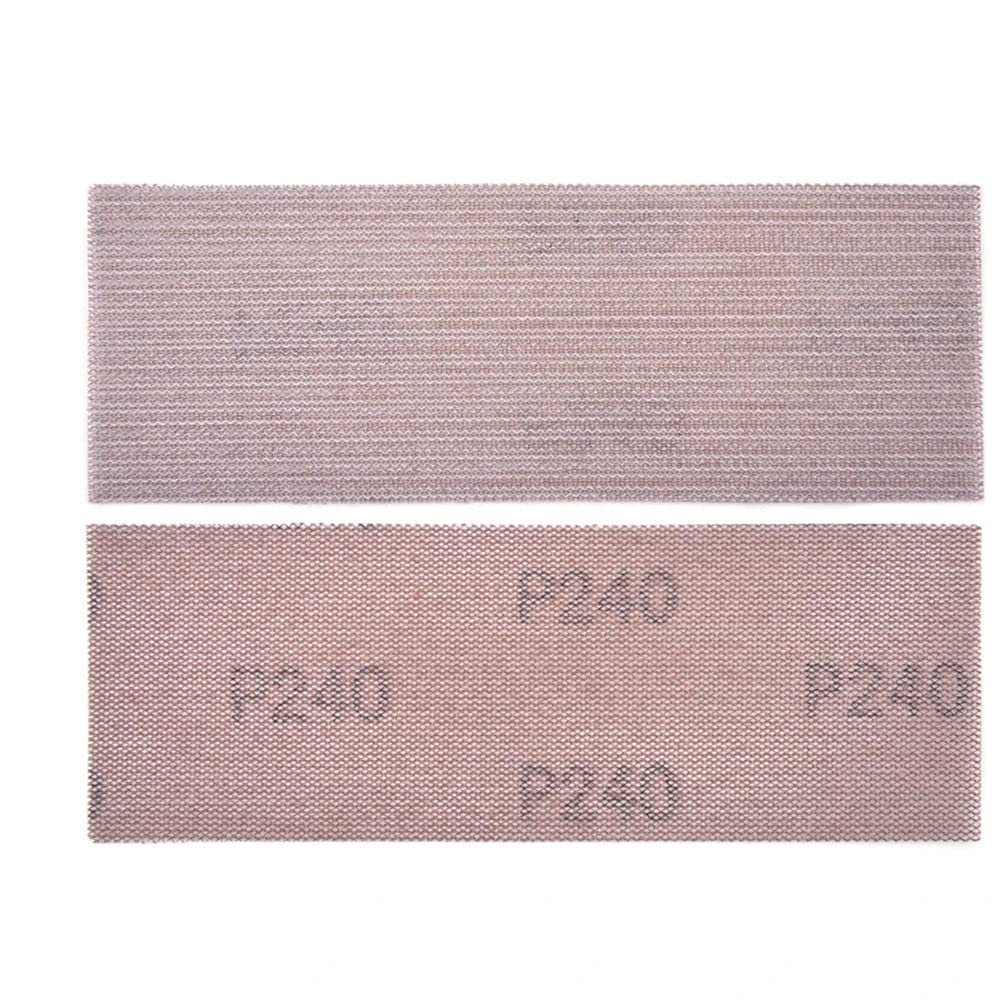 Discos de lijado de malla libre de polvo gancho， 9 almohadillas for lijadora con gancho y bucle o clip de 3 x 8 pulgadas, papel de lija de malla sin polvo(120)