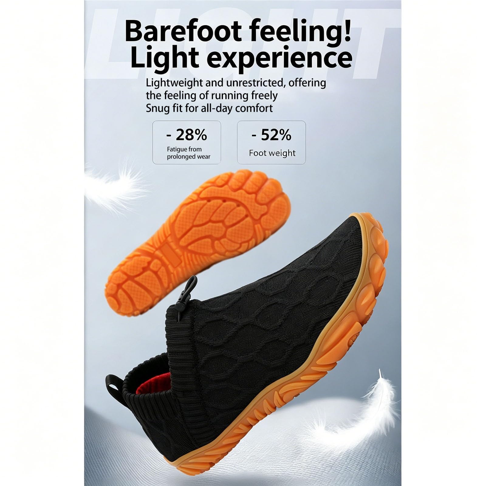 Escursionismo Scarpe Da Acqua Senza Lacci Unisex Scarpe Da Scoglio | Traspiranti Oxford Antiscivolo Barefoot Shoes Squat Stacchi Da Terra Corsa Regolabili