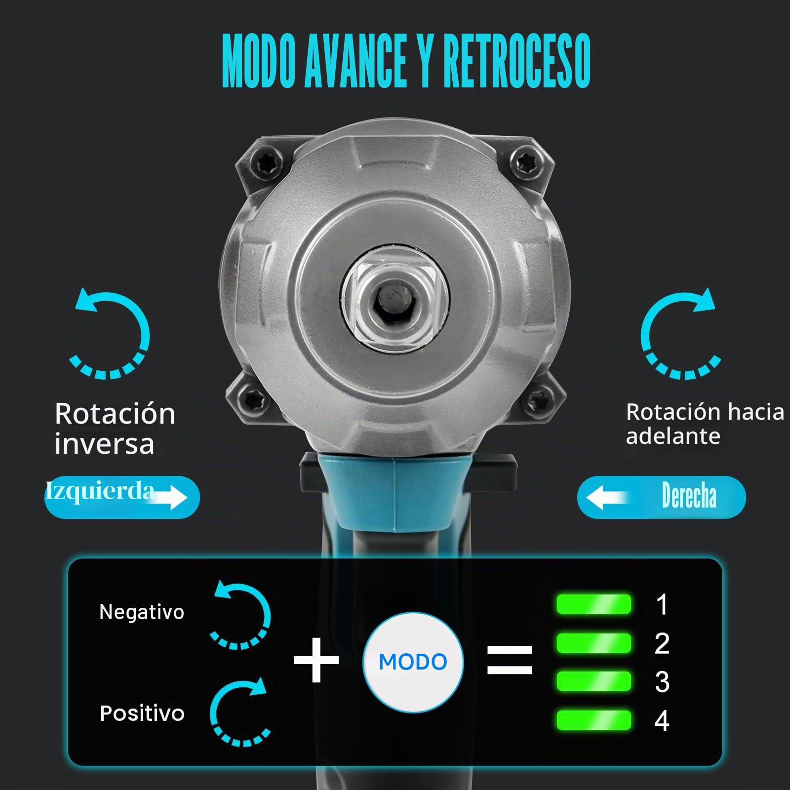 Atornillador de impacto de 700 Nm con batería para Makita 18 V (sin batería), llave de 1/2 pulgada sin escobillas con 6 tuercas y luz LED