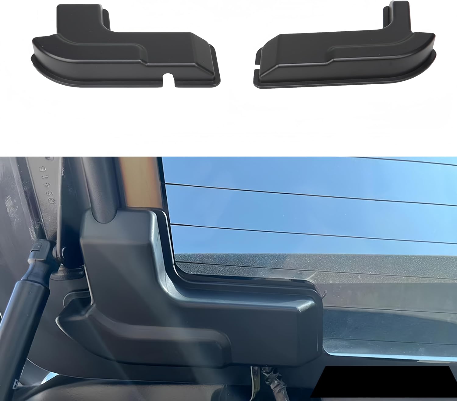 POETRYXIAO Rear Defogger Cable Cover and Window Grip Handle Kit for Jeep 2018-2024 Wrangler JL/Wrangler 4xe,Wrangler Interior Accessories