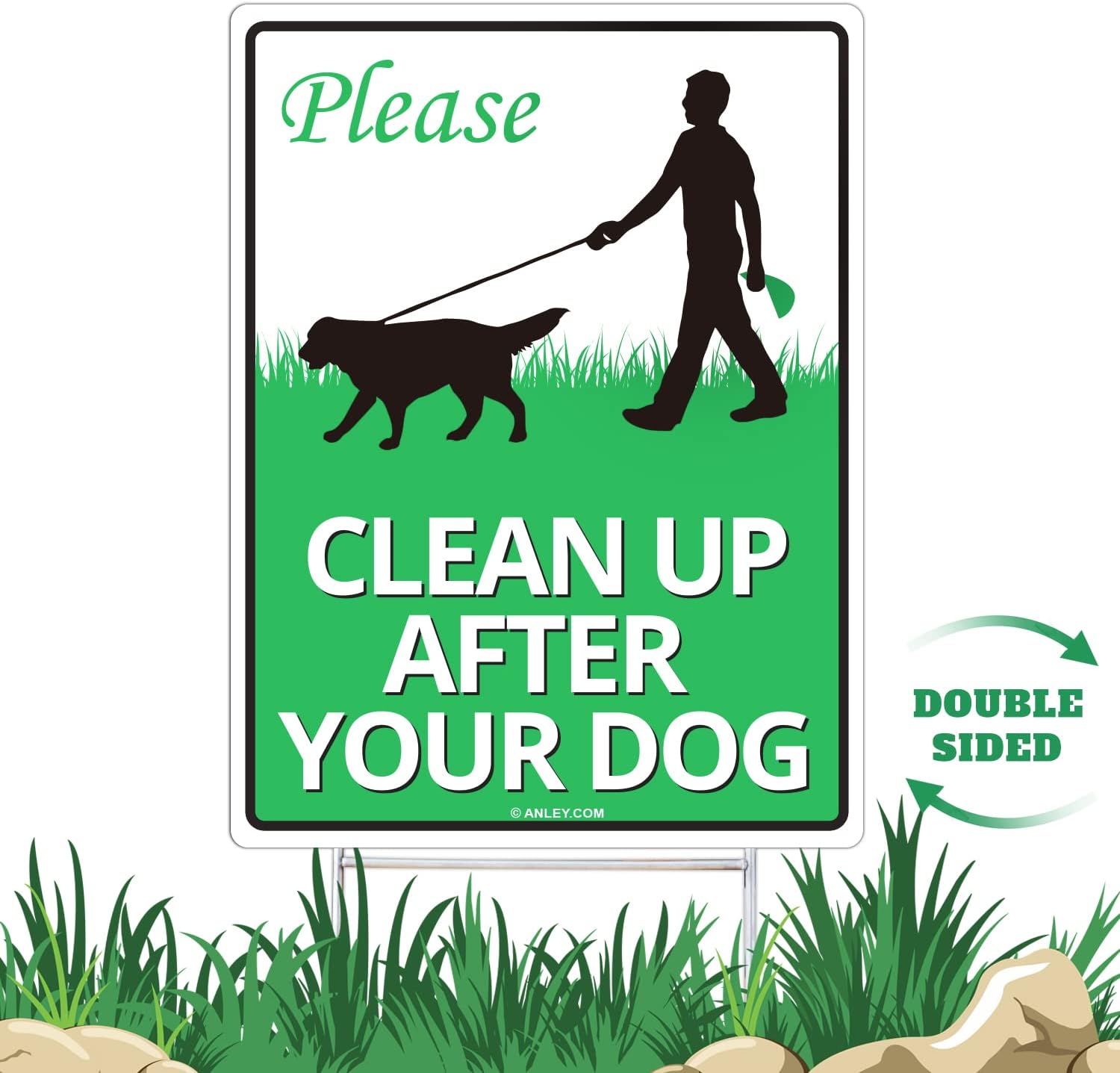 Photo inspiration: Gallery Detail: Anley Clean Up After Your Dog Yard Sign 12 X