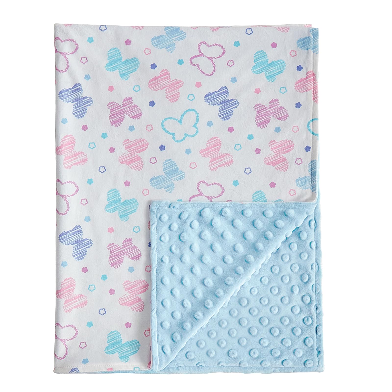 Butterfly 75x100cm Baby Blanket Ultra Soft Breathable and Warm Swaddle Blanket Portable Sl...