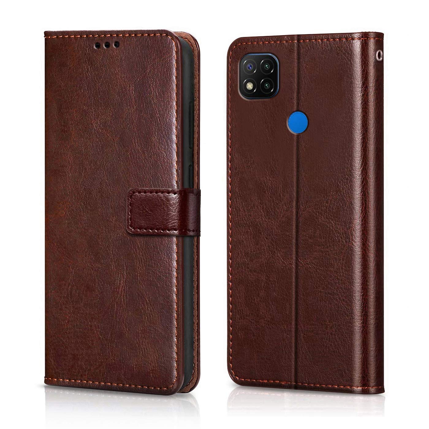 Redmi 9 Flip Cover - Shockproof Wallet Case -1