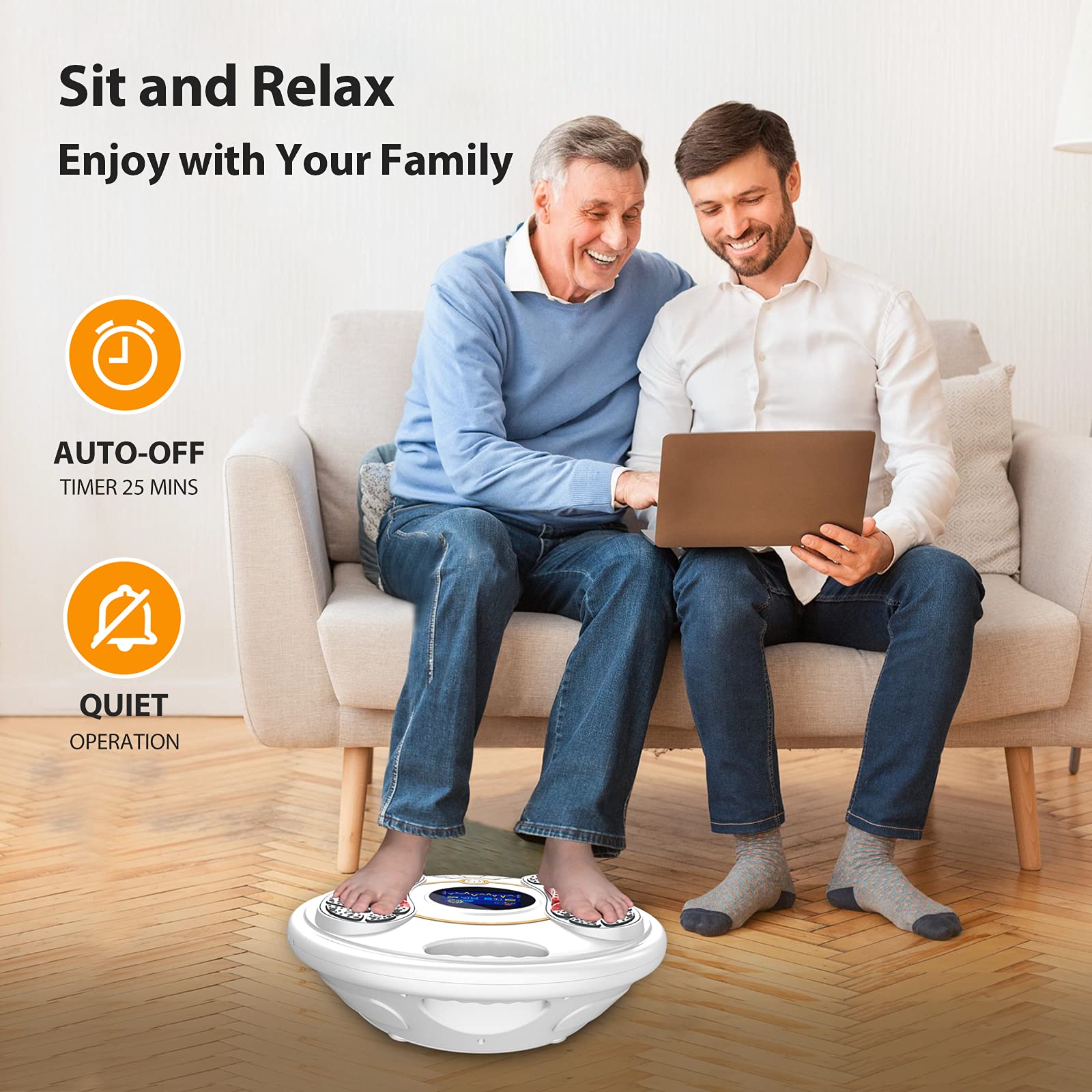 Foot Circulation Stimulator(FSA or HSA Eligible), EMS Foot Massager