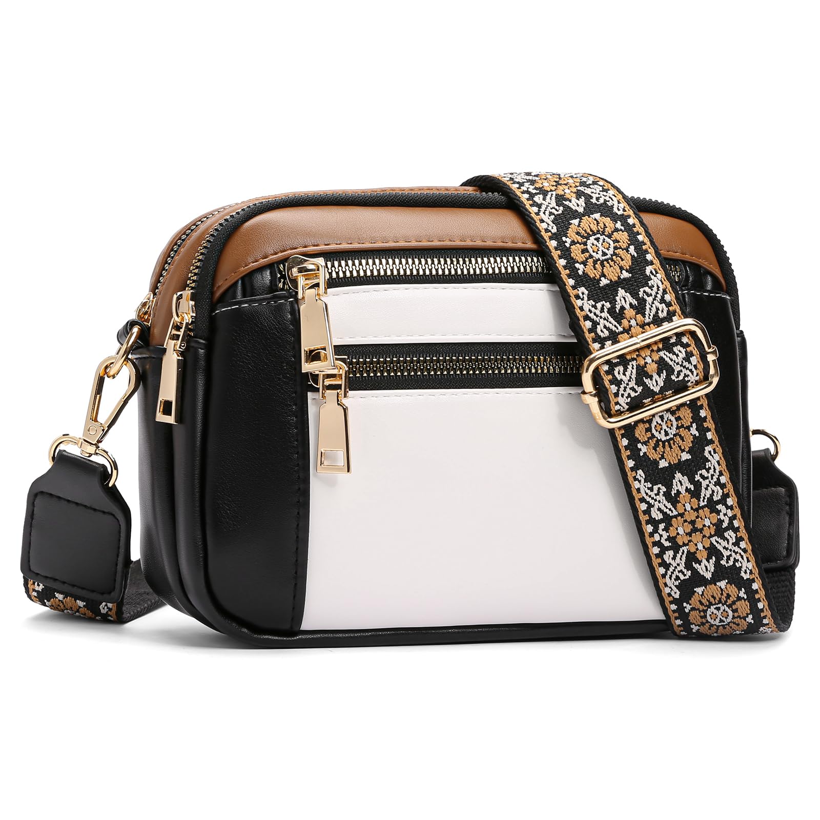GAEKEAO Handytasche zum Umhängen, Große Kapazität Umhängetasche Damen, Crossbody Bag Damen mit Verstellbarem Breiter Gurt