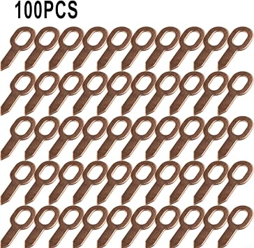 KiraKira 100 Copper-Plated Dent Pulling Rings for Spot Welding Washer Car Body Panel Straight Pull Repair Tools Compatible with Stud Welders