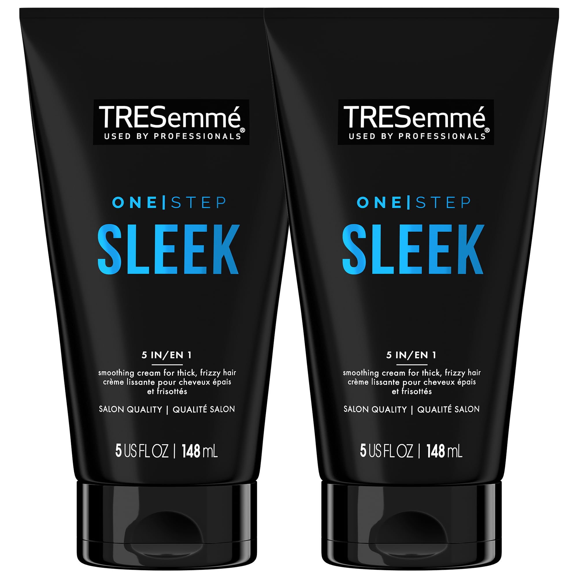 TRESemmé One Step Smooth 2-Pack – 5-in-1 Smoothing Cream for Thick, Frizzy Hair, 5 Oz Ea