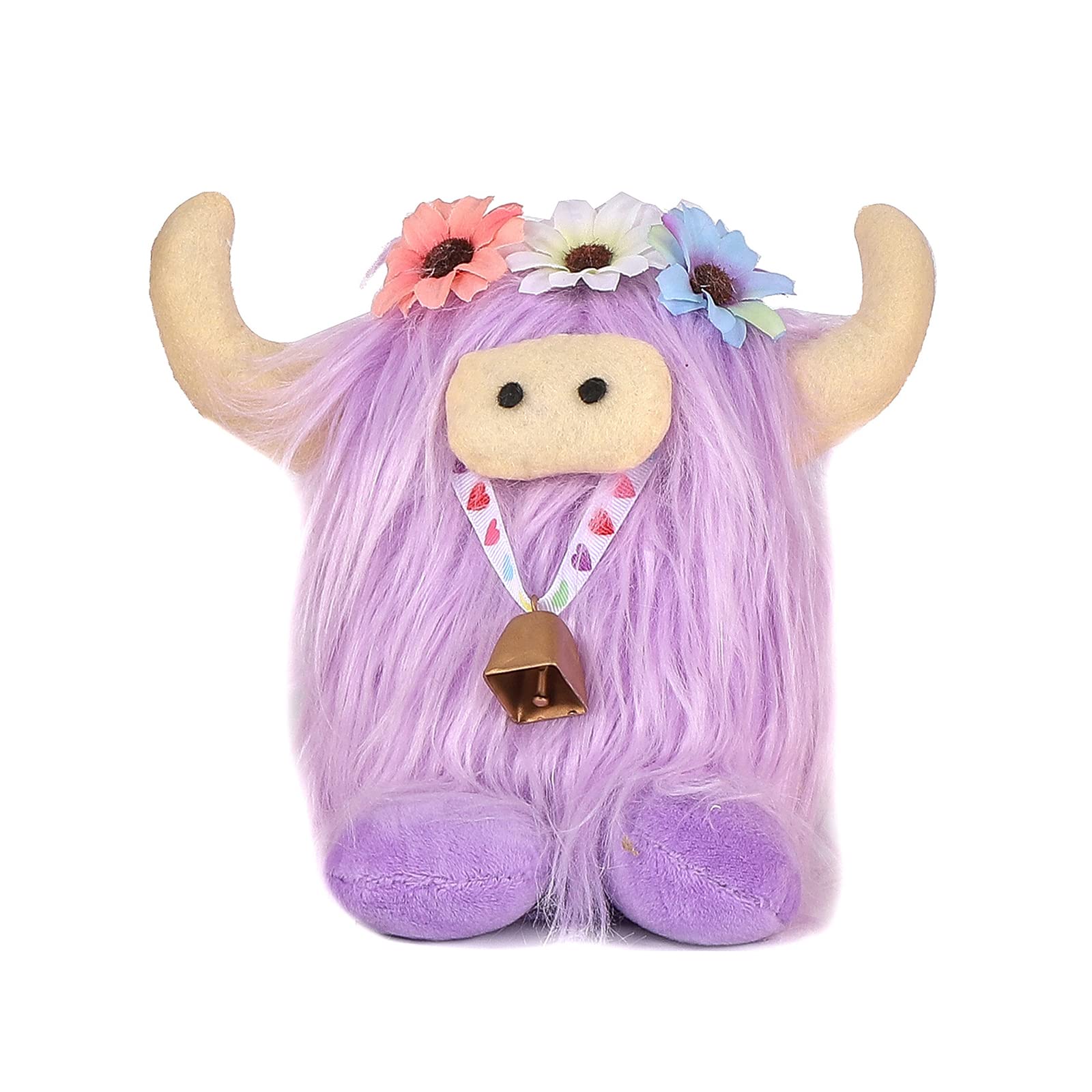 Like Long-haired Plush Toys Round Cute-Highland Cows-Stuffed Dolls-Gifts Puppets-for Kids Boys Girls Wedding Party Soft Toy From Scotland-cute Cow Doll in White Handmade-highland Cattle Cow