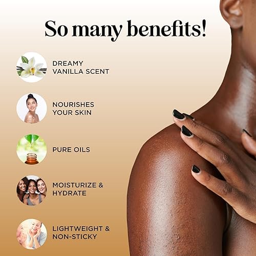 Miniatura 9 de Aceite de masaje sensual perfumado para parejas, aceites de masaje de cuerpo completo tropicales y vainilla con aceite de coco de jojoba y almendras