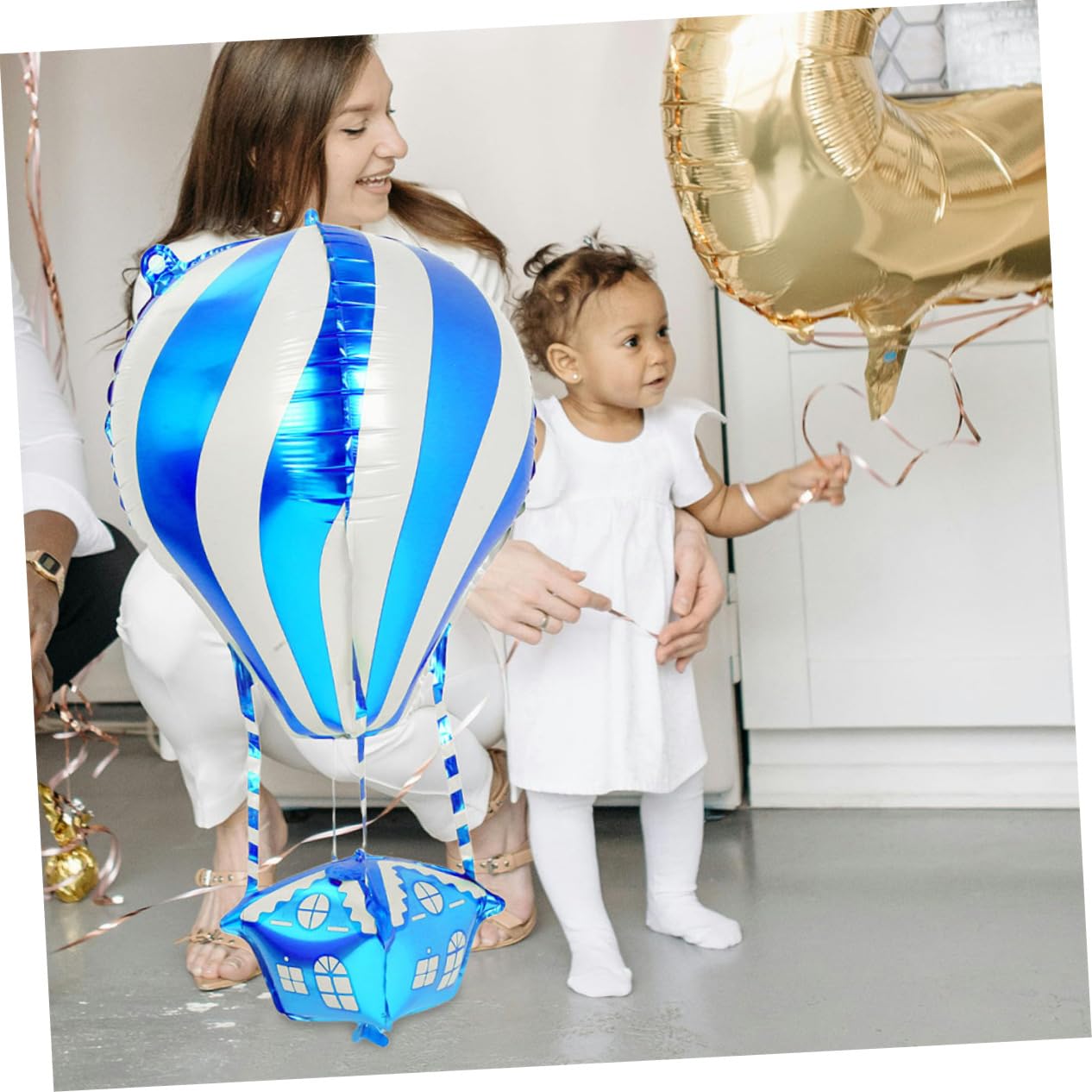 SOLUSTRE 50 Pezzi Palloncini Alluminio Forma Decorazioni Festive per Compleanni Shower e Matrimonio con Effetto per e Celebrazioni