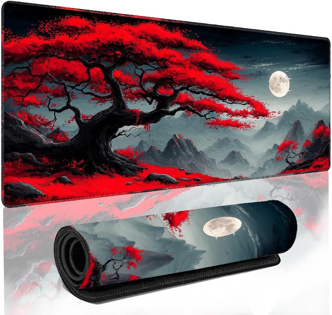 Gaming Large Mouse Pad 35.7x15.7in,Game Mousepad Desk Mat Pad for Keyboard