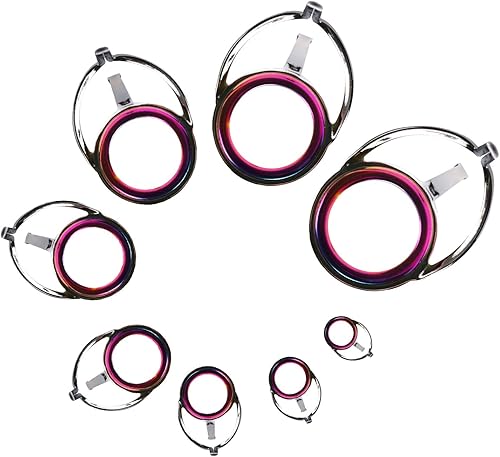 Miniatura 9 de QualyQualy Kit de reparación de puntas de caña de pescar, guías de caña de pescar, de acero inoxidable, con láser de arco iris, guía de punta de