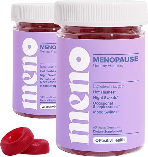 Miniatura 1 de MENO - Gomitas para la menopausia, 30 porciones (paquete de 2)  Suplementos de menopausia sin hormonas para mujeres con cohosh negro y ashwagandha