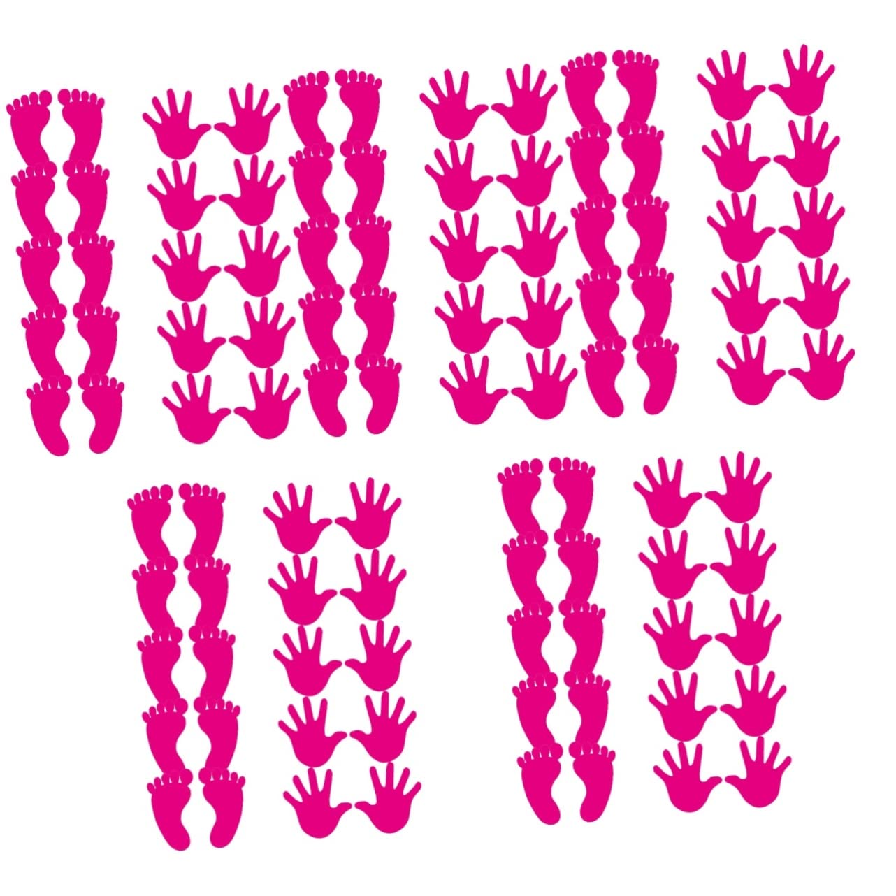Stickers adhésifs de main colorés BESTonZON repositionnables pour enfant