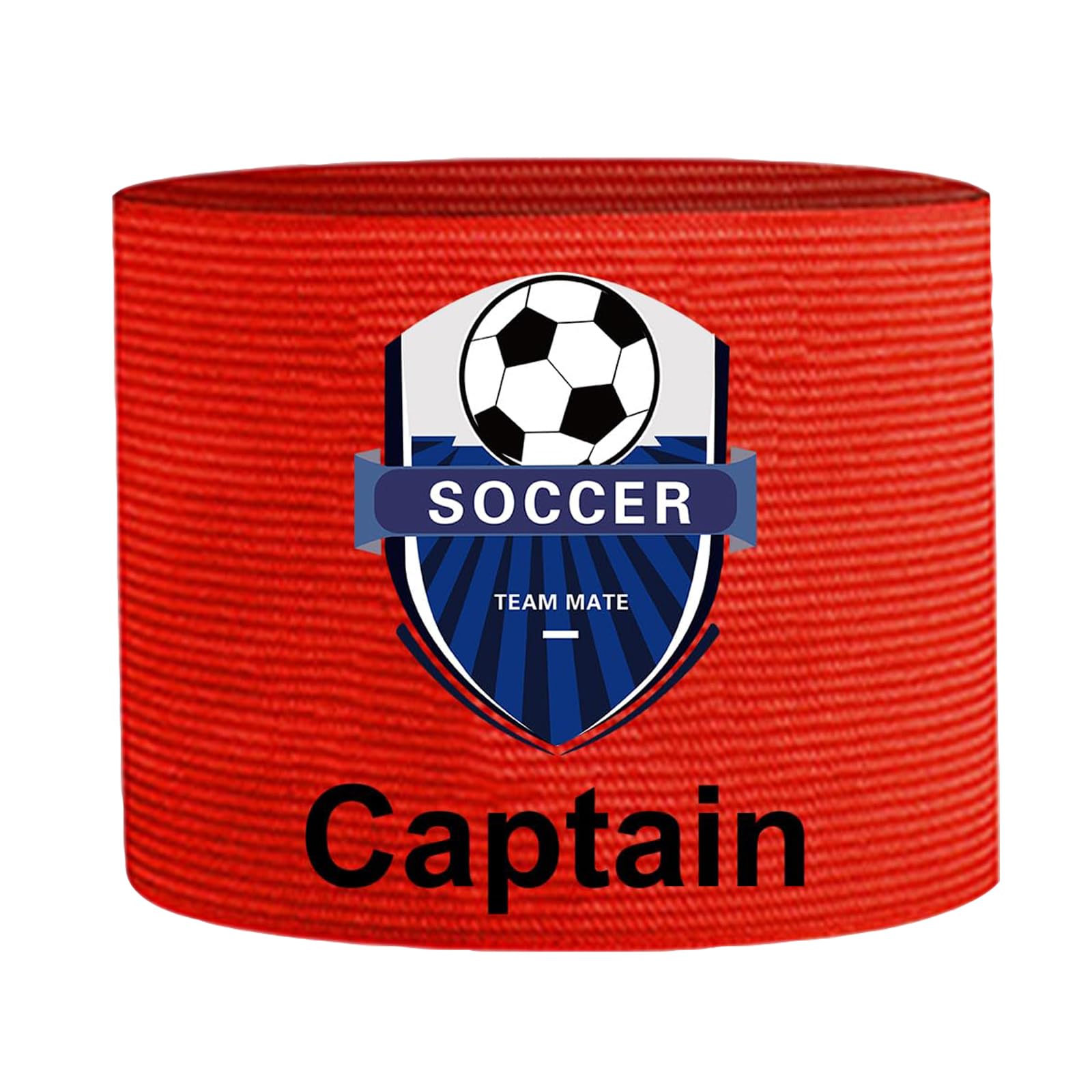 Personalised Captain's Armbands for Kids Adult Boy Girl Men Women - Custom Logo Text Armbands for Football Basketball Cycling Sports Funeral Events Charity (Red)