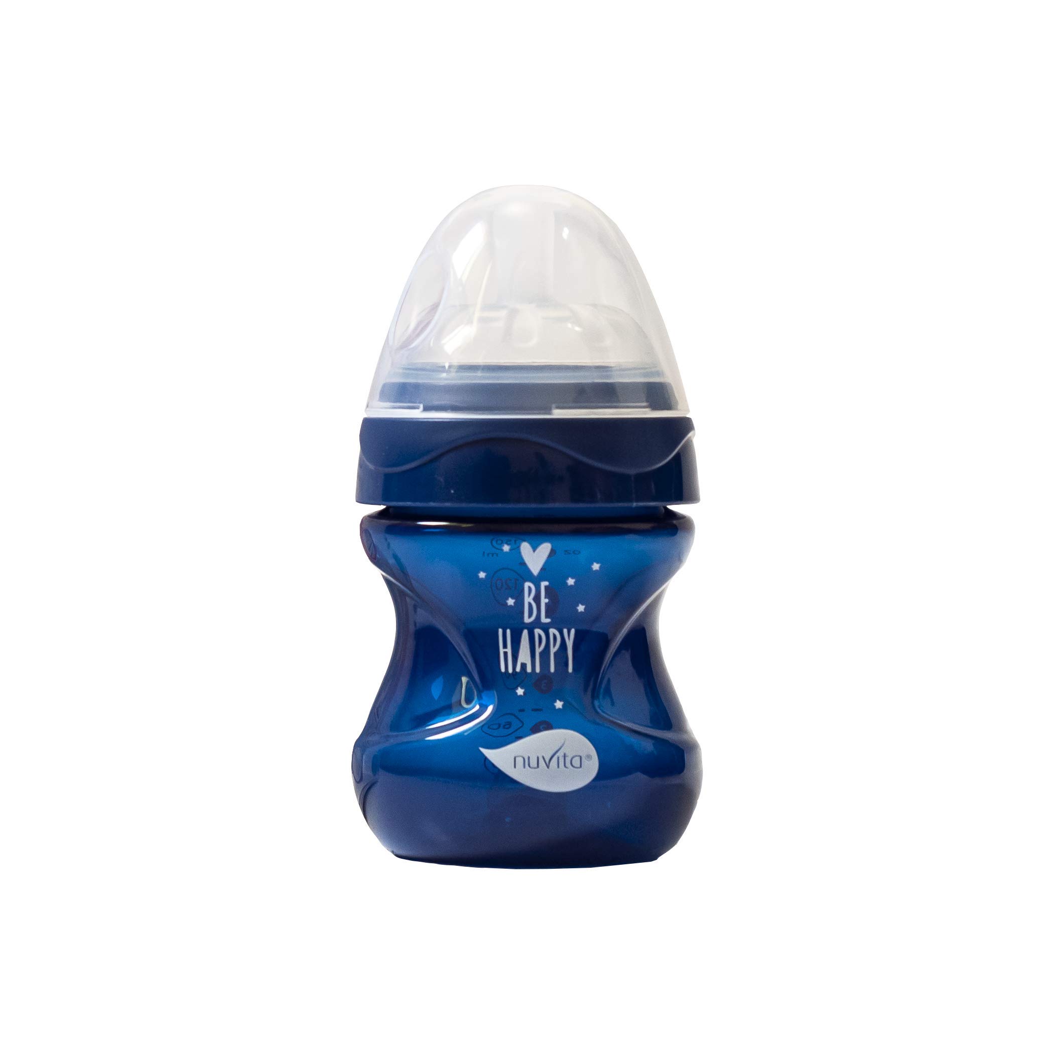 NuvitaMimic Cool Feeding Bottle, 150 Ml, Maroon, Piece Of 1