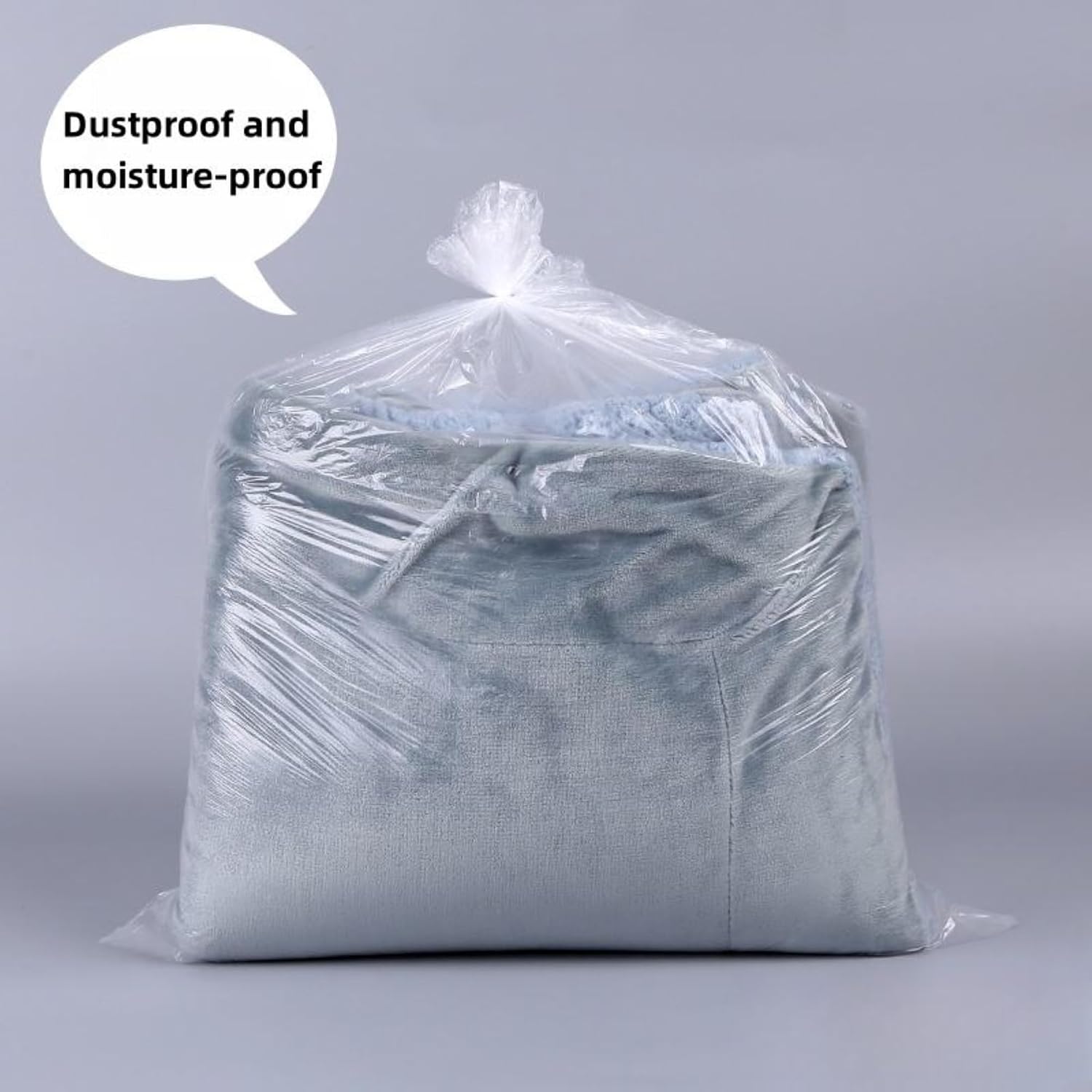 Singhal 24" × 24" Open-End Flat Poly Pouch - 50 Pcs - Heavy Duty 2 Mil Clear Plastic Bags for Packaging, Storage & Shipping - Non Seal Poly Bags for Books, Crafts, Collectibles & Household Items