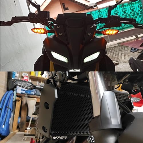 Miniatura 6 de Indicadores de señal de giro delanteros o traseros para motocicleta compatibles con Yamaha YZF R15 R25 R3 R125, YBR 125 250, MT 125 15 03 09 01 25,