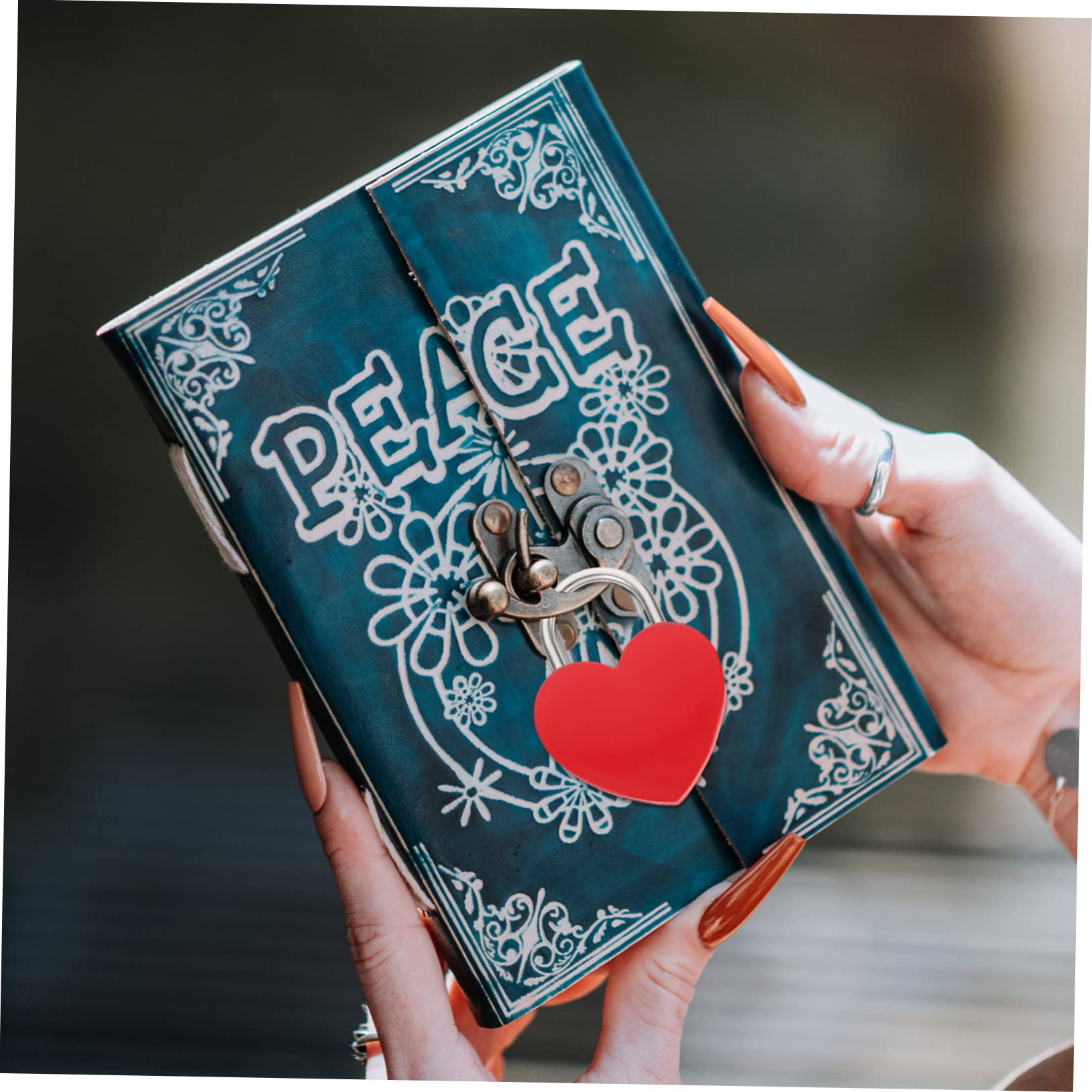 Gadpiparty 10pezzi Piccolo Lucchetto Forma Di Cuore Con Chiave Serratura Per Valigia Diario e Borse Romantico Per Occasioni Speciali