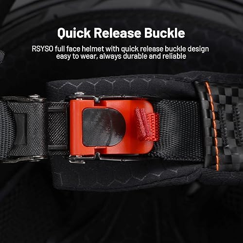 Vista 7 de DOT Casco de Motocicleta de Cara Completa Aprobado por DOT Casco de Carreras de Motocicleta de Calle Ligero para Adultos