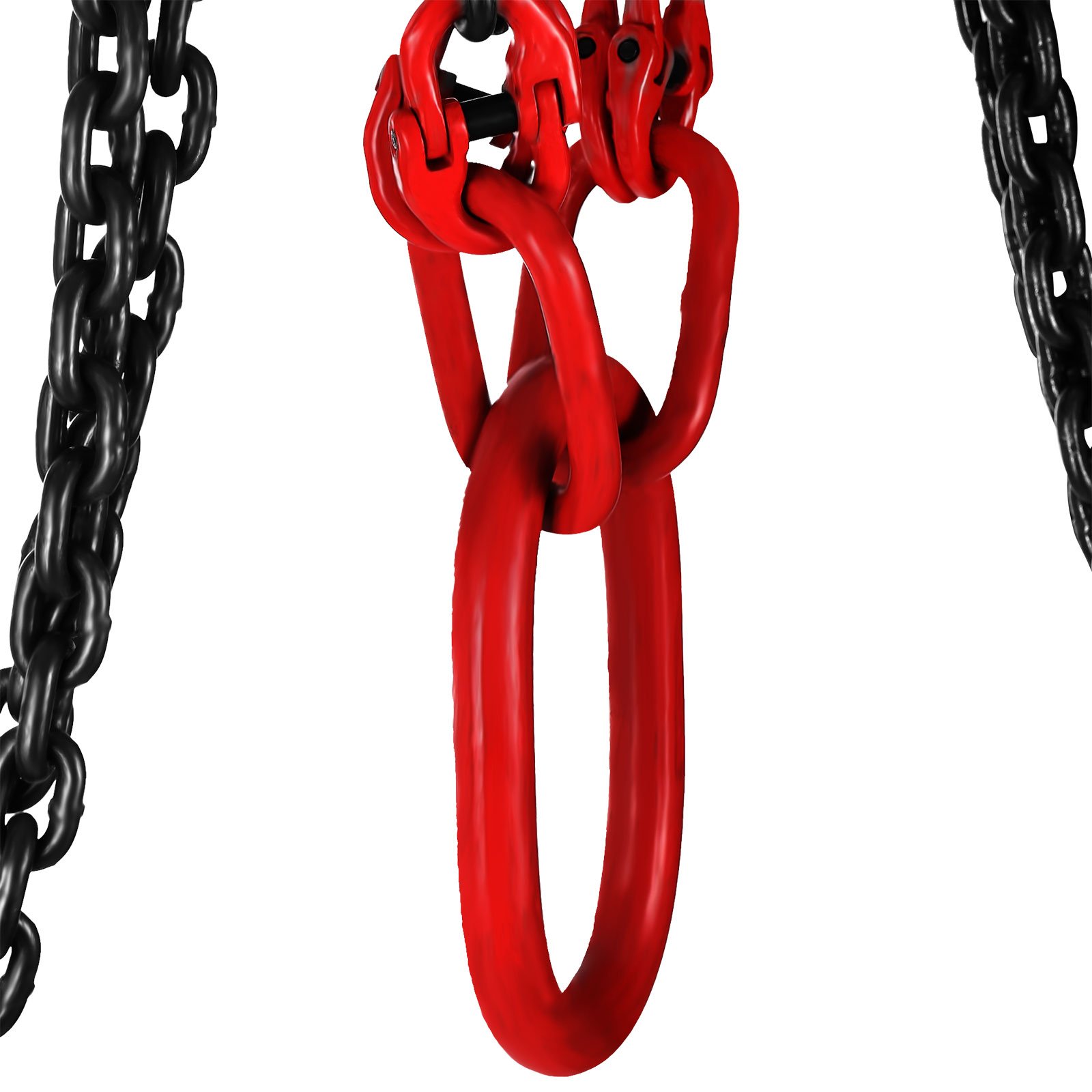 4 Jambe Levage Chaîne avec Crochet Chaîne pour Palan Lifting Chain de Grande Capacité (1.5M)