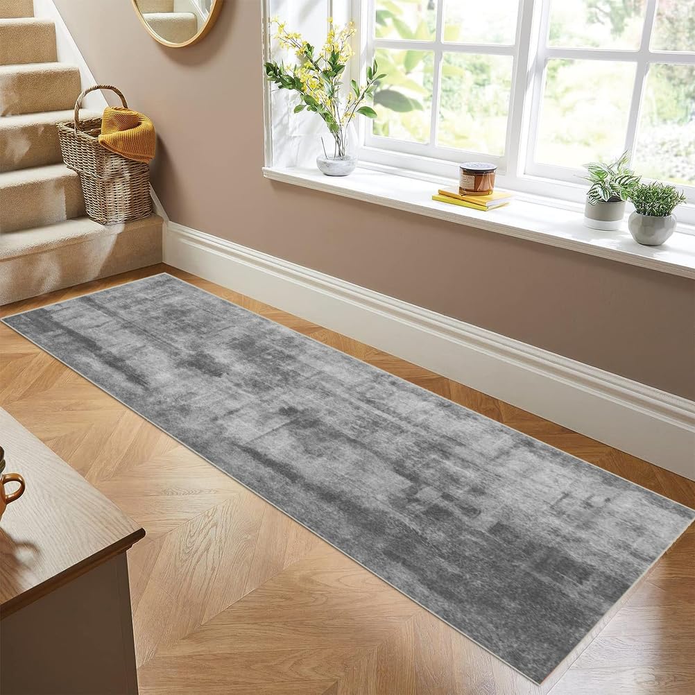Tapis de couloir pour entrée et salon chic, format 60 x 230 cm lavable