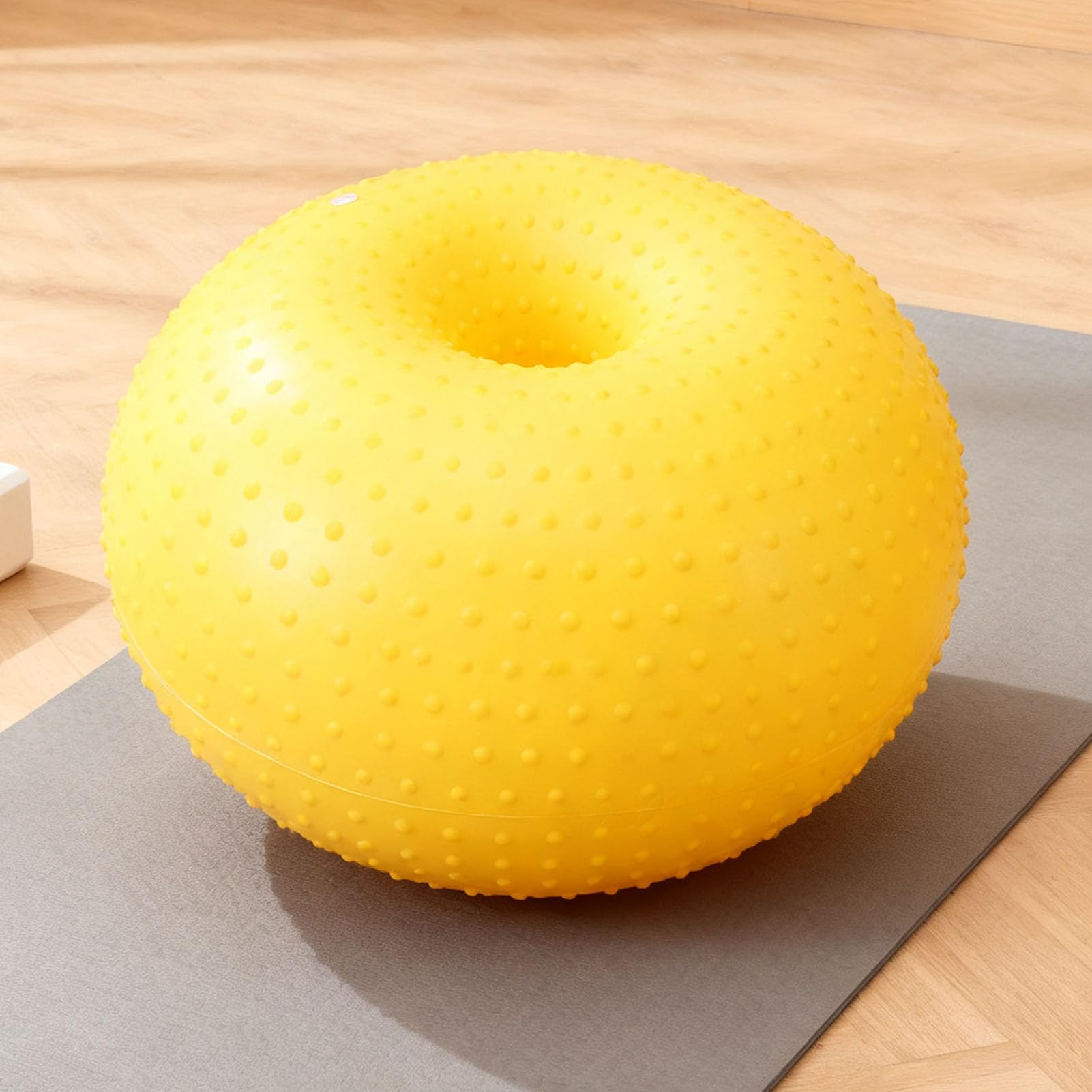 Inflatable Yoga Ball Chair with Massage Points Flexible Seating for Classroom Core Training Gym Office Quick Inflation Pump Balance Kids Teens Adults PVC 21.65 Inches