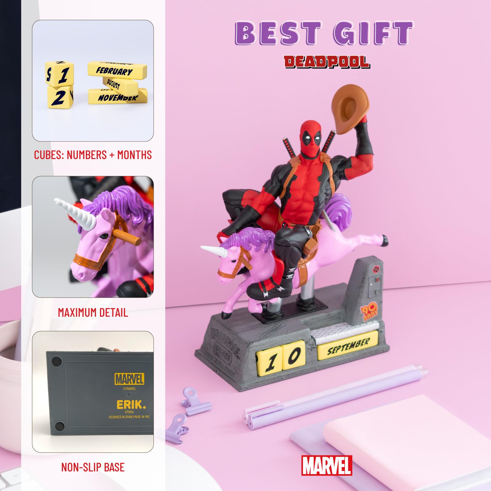 Grupo Erik Perpetual Calendar - Marvel Deadpool Merchandise - Image 3