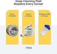 Vista 5 de Washing Machine Cleaner Tablets - 24 Pack for a 12 Month Supply. Formulated for Pet Owners. Compatible with HE, Top & Front Load. Easily Removes