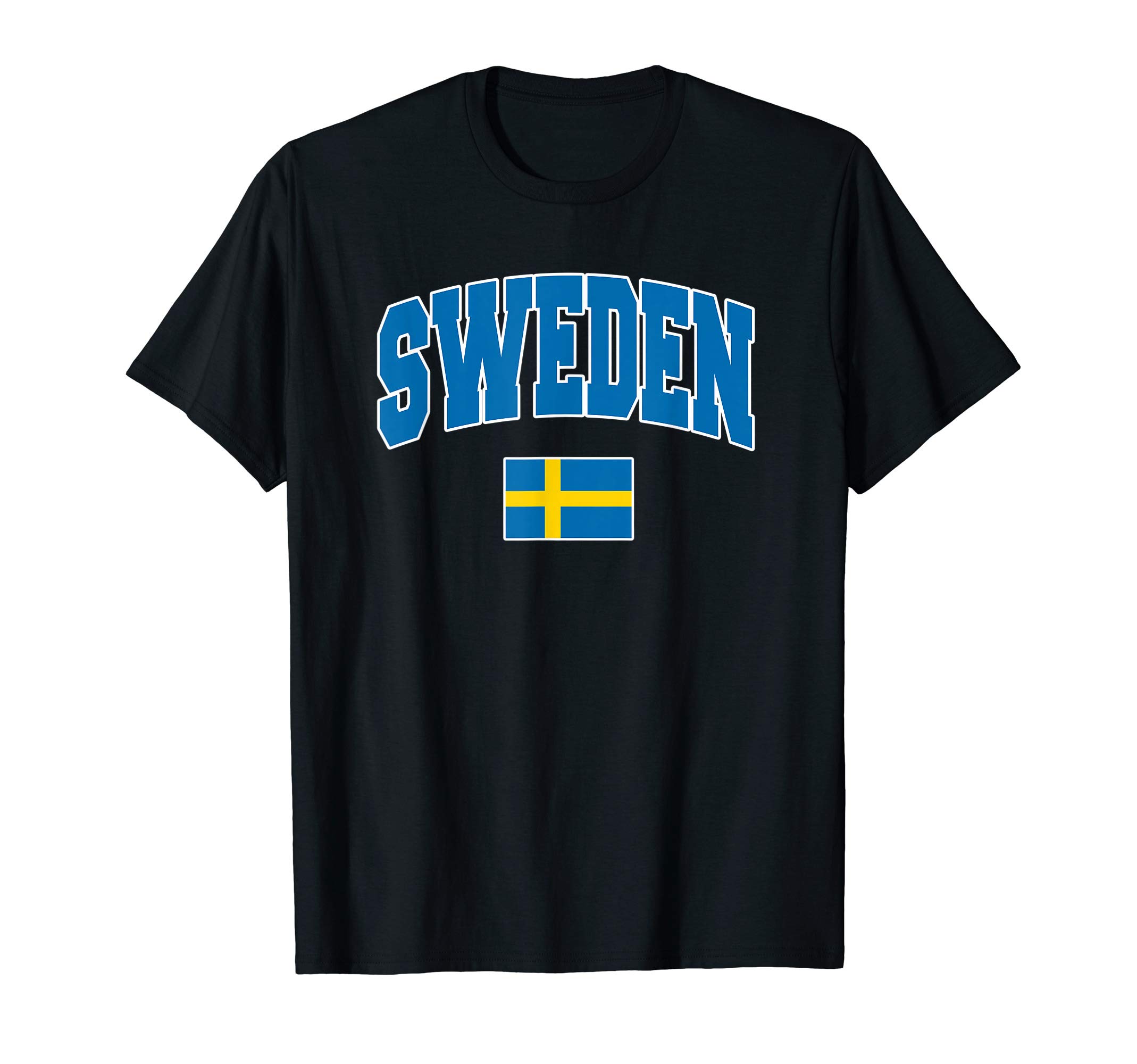 Sweden FlagT-Shirt Swedish National Pride Vacation Tee T-ShirtOEKO-TEX STANDARD 100