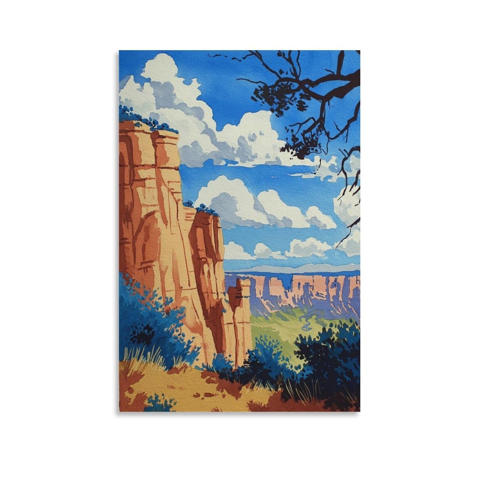 ZBBGGOZ Colorado National Monument Posters 08x12inch(20x30cm) Canvas Wall Posters And Art Picture Print Modern Family Bedroom Decor