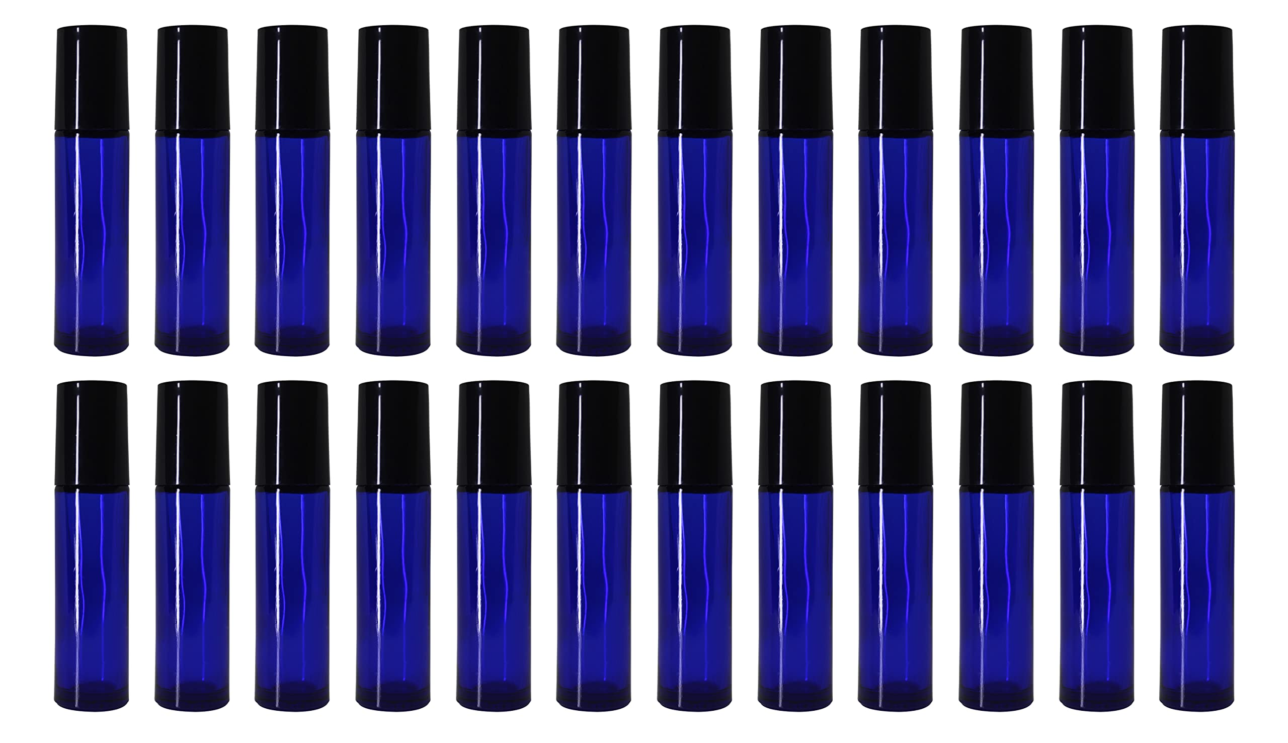 nsb herbals Empty Blue Glass Roll On Bottles (10 ml) with Black Cap for Essential Oils, Perfumes, Lip Balms, Aromatherapy | Refillable Reusable & Eco- Friendly Leakproof Bottle (Pack of 24)-image-40
