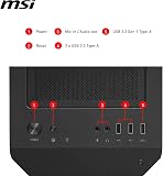 MSI MAG Forge M100A Boîtier PC Gaming Micro-ATX - 4