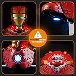 LIGHTAILING Light for Lego-76327 Iron-Man MK4 Bust - Led Lighting Kit Compatible with Lego Building Blocks Model - NOT Included The Model Set