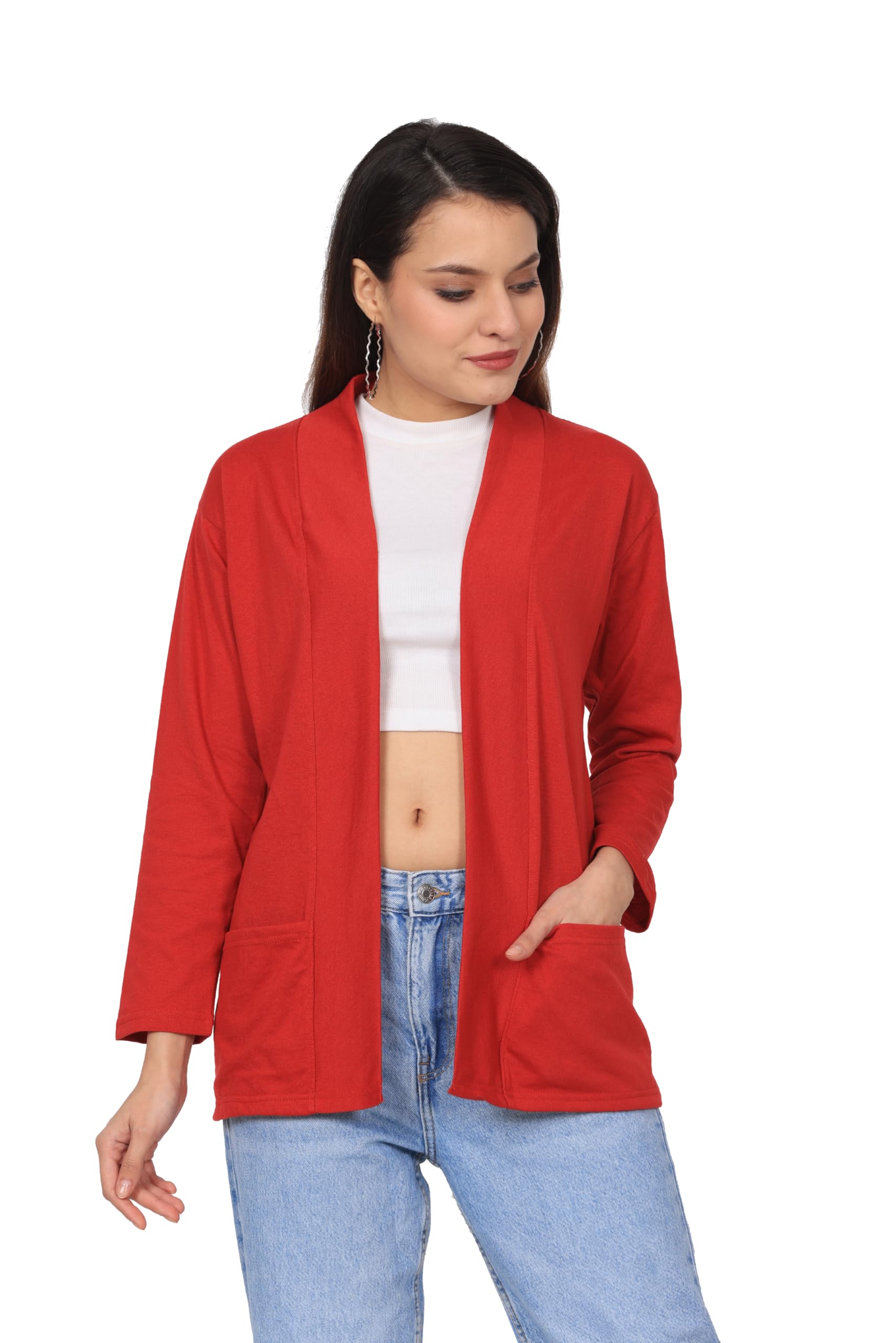 Women Pocket Shrug Full Sleeve-picture-44