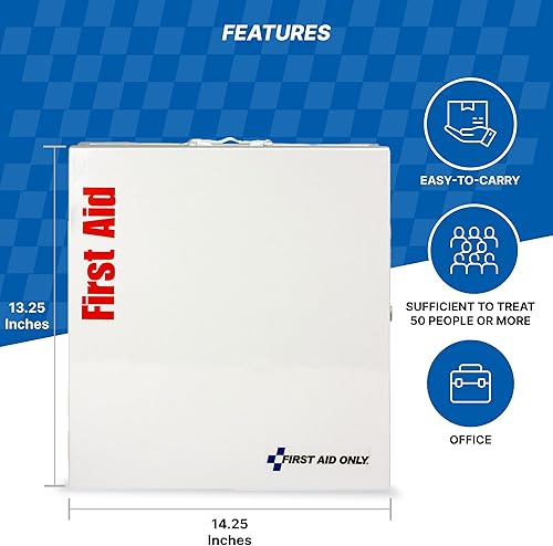 Vista 4 de Botiquín de primeros auxilios sin medicamentos SmartCompliance, cumple con ANSI 2015, 1