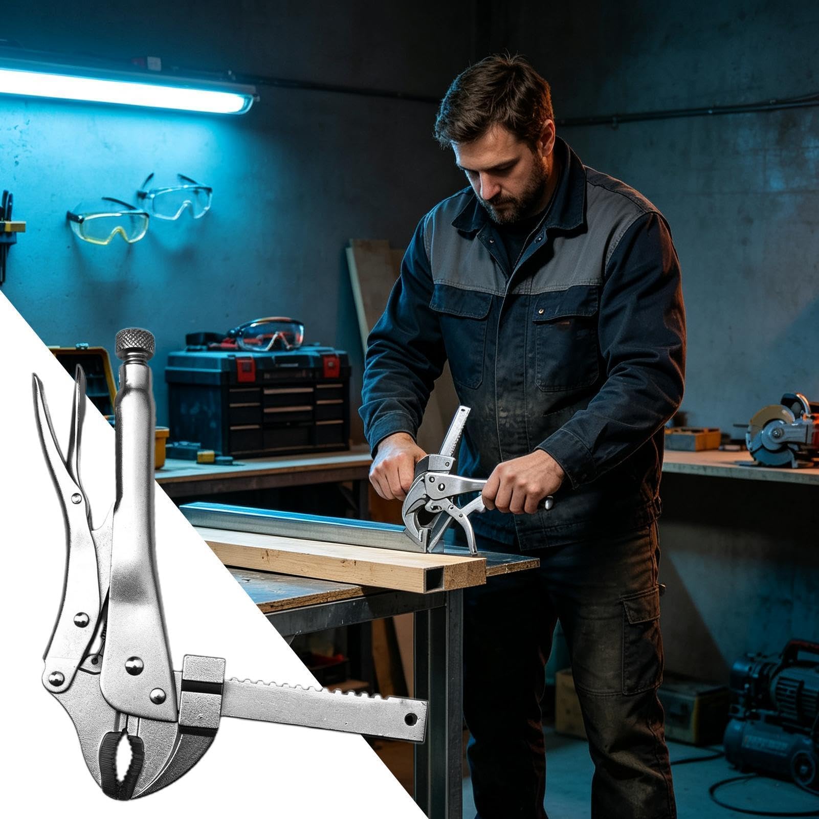 Alicates de Bloqueo Herramientas ergonómicas automáticas en acero al