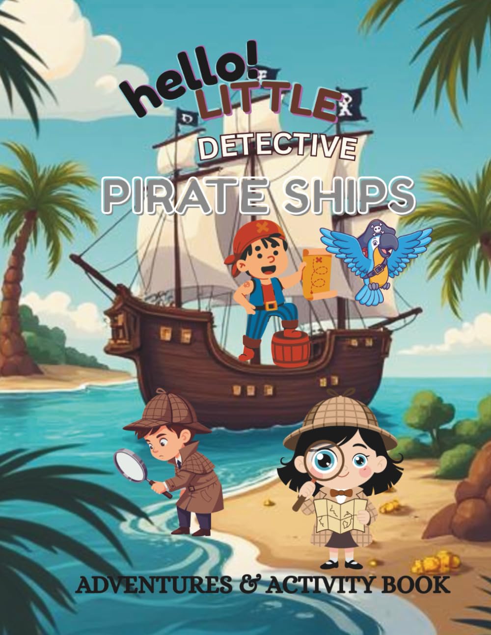 Hello little detective(pirate ship): Adventures & activity book