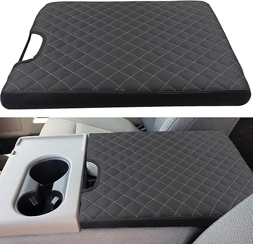 LOCOY Funda para reposabrazos de consola central para Ford F150 Accesorios 2015-2022 F250 F350 F450 Accesorios 2017-2022 con asiento de salto 402040